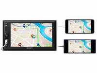 Sony XAV-1500 Autoradio mit WebLink 2.0 für Navigation, Freisprechen, Schwarz,...