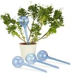 Relaxdays Bew&auml;sserungskugeln, 4er Set, Dosierte Bew&auml;sserung, 2 Wochen, Versenkbar,