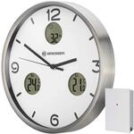 Bresser MyTime io NX Funk-Wanduhr mit Thermometer und Hygrometer - 30 cm Durchmesser