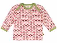loud + proud Baby-Unisex Shirt Langarm Druck Sweatshirt, Rot (Tomato to), 104