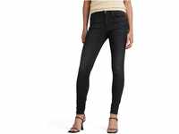 G-STAR RAW Damen 3301 High Skinny Jeans, Schwarz (worn in coal...