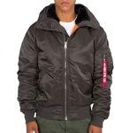 Alpha Industries MA-1 Hooded Bomberjacke f&uuml;r Herren Black Olive