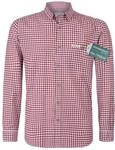 Stockerpoint Campos3 Herren Trachtenhemd, Bordeaux, S