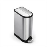 simplehuman CW2058 18 Liter, schmetterling Treteimer, M&uuml;lleimer K&uuml;che, Abfalleimer,
