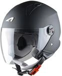Astone Helmets Mini Jethelm, Matt Schwarz, L