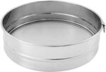 FMprofessional 21660 Mehl-/Puderzuckersieb, Edelstahl, Silber, 40 x 40 x 25,6 cm