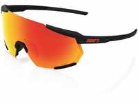100% RACETRAP, Unisex Sonnenbrille für Erwachsene, schwarz, Einheitsgröße