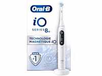 Oral-B iO 8N Elektrische Zahnbürste, weiß, mit Bluetooth, 2 Aufsteckbürsten, 1