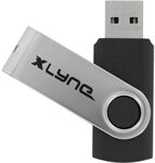 xlyne 128GB USB Stick (USB2.0,Plug&Play,Swing) Schwarz, 177534-2