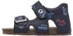 Falcotto BEA-Sandalen aus Leder mit Schnalle und Klettverschluss, Blau ,20 EU
