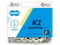 KMC ket K1 3/32 Narrow Silver Kette, Silber, 1/8-100 Link