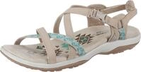 Skechers Damen Reggae Slim Vacay Sandals, Taupe Duraleather/ Webbing, 38 EU