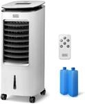 Black+Decker BXAC7E Ventilator Luftbefeuchter, 65, Kunststoff, Wei&szlig;