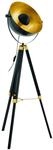 EGLO Stehlampe Covaleda, Stehleuchte Industrial, Vintage Standleuchte aus Holz und