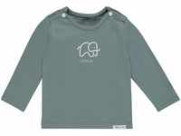Noppies Unisex Baby U Tee Ls Amanda Elephant T Shirt, Dark Green, 62 EU