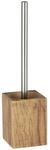WENKO Toilettenb&uuml;rste Marla, Braun, Ma&szlig;e (B x H x T): 9 x 37 x 9 cm