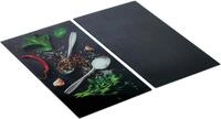 Allstar Herdabdeckplatte aus Glas, 2er Set, f&uuml;r Glaskeramik- und