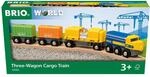 BRIO 33982 G&uuml;terzug mit DREI Waggons