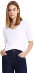 Damen Basic T-Shirt mit blickdichter Front