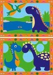 Ravensburger CreArt Land der Dinosaurier - Malen nach Zahlen ab 5 Jahre