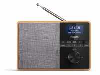 Philips R5505/10 Radio Mit Bluetooth (Holzgehäuse, DAB+/UKW-Radio,