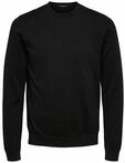 SELECTED HOMME Herren Slhberg Crew Neck B Noos Sweatshirt, Schwarz, XL EU