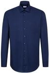 Seidensticker Herren Mens Regular Patch Longsleeve Businesshemd, Dunkelblau(193690),