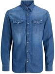 JACK & JONES Herren Jjesheridan Shirt L/S Jeanshemd, Medium Blue Denim, XS EU