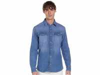 JACK & JONES Herren Jjesheridan Shirt L/S Jeanshemd, Medium Blue Denim, XS EU