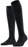 FALKE Damen Kniestr&uuml;mpfe Vitalizer W Kh Baumwolle mit Kompression 1 Paar, Blau Dark