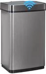 Relaxdays Sensor M&uuml;lleimer 60l, Abfalleimer, K&uuml;chenm&uuml;lleimer aus Edelstahl, mit