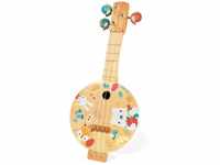 Janod - Pure Banjo - Holz Musikinstrument für Kinder mit Hübschen...