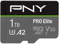 PNY PRO Elite 1TB microSDXC-Speicherkarte + SD-Adapter mit A2 App Performance +