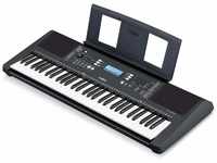 Yamaha PSR-E373 Keyboard, schwarz – Tragbares Digital Keyboard für Anfänger –