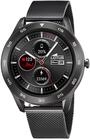 Lotus Smartime Digital Herren Armbanduhr aus Edelstahl mit Milanaise-Armband in der