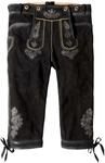 Stockerpoint Justin4 Herren Trachtenlederhose, Schwarz Gespeckt, 52