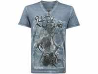 Stockerpoint Herren Rebel Soul T-Shirt, Rauchblau, M