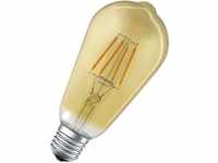 LEDVANCE Smarte LED-Lampe mit Bluetooth Mesh Technologie, Filament Edison Gold,