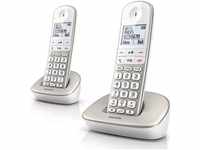 Philips XL4902S/34 DECT-Komforttelefon mit Anrufbeantworter - 2 Schnurlose