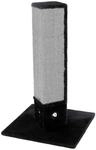 Kerbl Pet Kratzs&auml;ule 4-Corner, Kratzbaum, schwarz, 48x48x80cm, Holz, Pl&uuml;sch, Sisal,