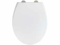 WENKO Premium WC-Sitz Ikaria Weiß matt, Toilettensitz mit Absenkautomatik für