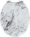 WENKO WC-Sitz Mod. Onyx, Toilettensitz in eleganter Marmor-Optik, WC-Deckel inkl.
