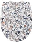 WENKO WC-Sitz Mod. Terrazzo Toilettendeckel mit Absenkautomatik aus bruchstabilem