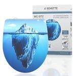 SCH&Uuml;TTE WC-Sitz ICEBERG mit Absenkautomatik und Schnellverschluss aus Duroplast,