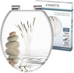 SCH&Uuml;TTE WC Sitz Holzkern BALANCE, Toilettensitz mit Absenkautomatik, passend f&uuml;r