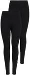 ONLY Female Leggings Onllive 2-Pack Slim Fit Leggings