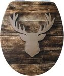 Cornat WC-Sitz "Elch" - Ansprechendes Design - Hochwertiger Holzkern -