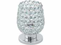 EGLO Tischlampe Bonares 1, 1 flammige Tischleuchte, Elegant, Nachttischlampe aus