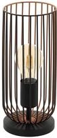 EGLO Tischlampe Roccamena, 1 flammige Vintage Tischleuchte, Nachttlischlampe