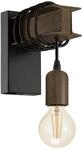 EGLO Wandlampe Townshend 4, 1 flammige Vintage Wandleuchte im Industrial Design,